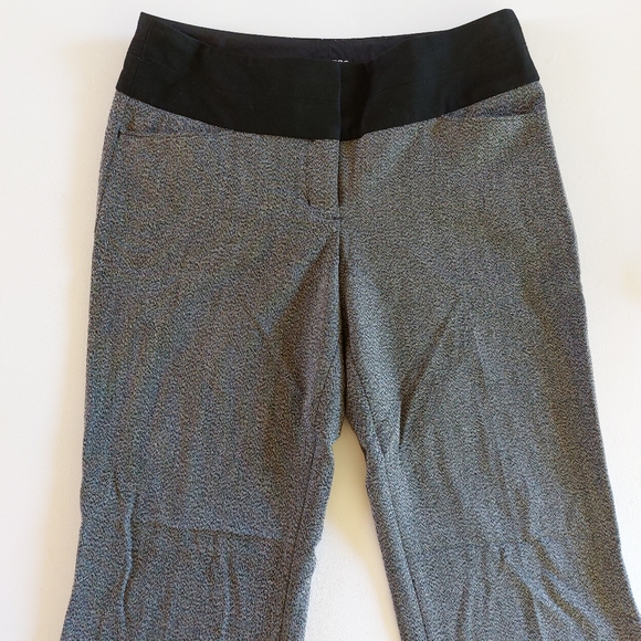 Express Editor fit Slacks size 0R gray & black - Picture 1 of 5
